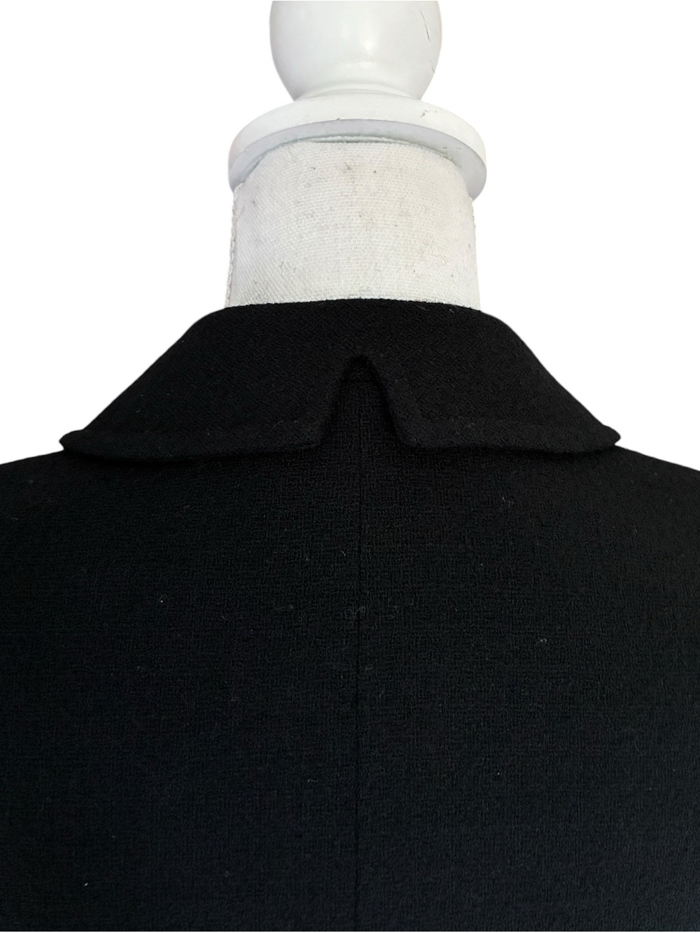 Vintage Herbert Grossman Cynthia Sobel Black Wool Jacket Gold X Buttons USA - Picture 8 of 14